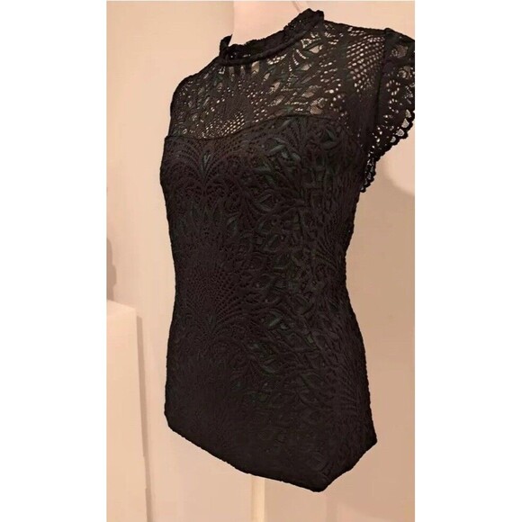 NWT WHBM Size 12 All Over High Neck Lace Shell Top Blouse Original Price $120 - Picture 9 of 12